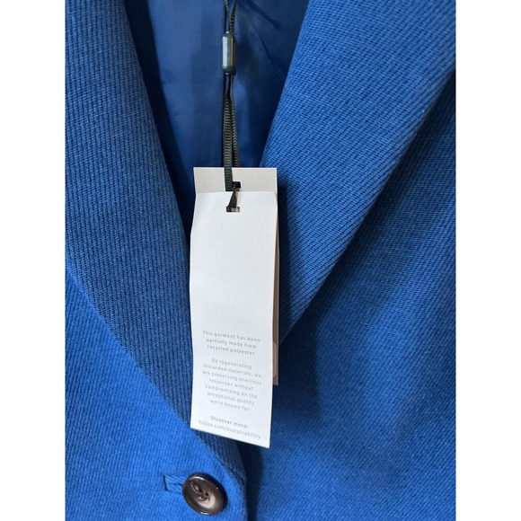 Hobbs Corina coat azure blue size 2 Wool Blend NWT - Picture 9 of 16